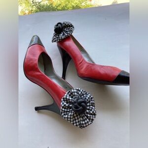 Up Cycled vintage leather pumps